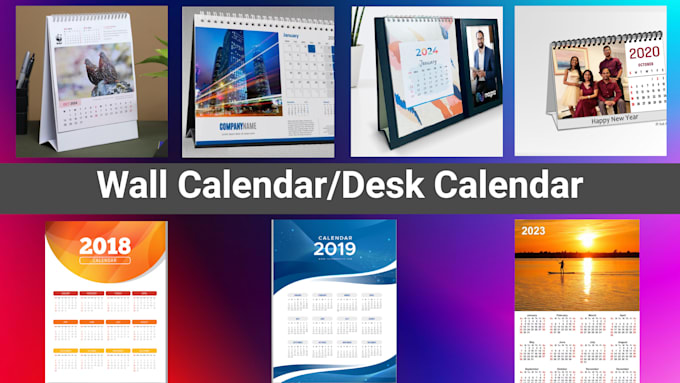 design professional wall calendar , desk calendar