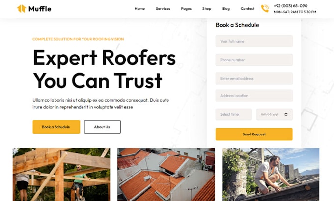 design stunning roofing website roofing contractor website