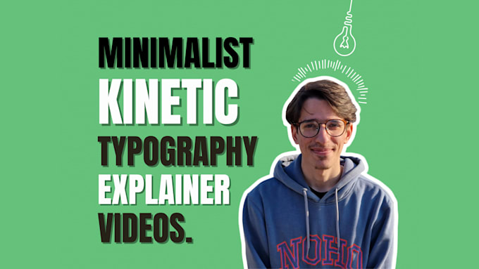 create minimalist kinetic explainer videos