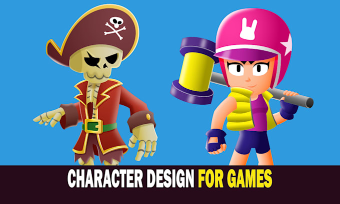 design 2d characters for mobile games