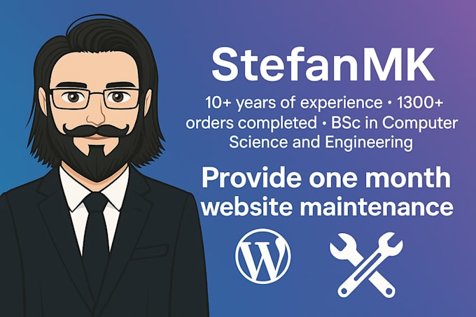 provide one month website maintenance