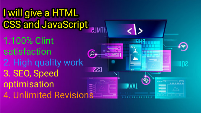 Give a html css javascript web by Kerketta07 | Fiverr