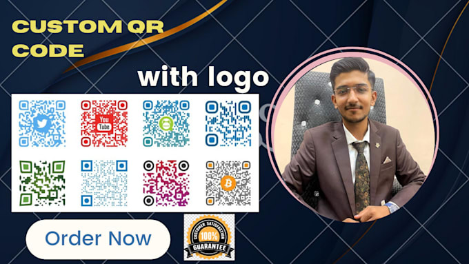 Design a custom qr code with your logo, qr code generator, qr code ...