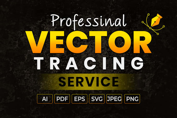do manual vector tracing, vectorize images, redraw logo, or image to vector