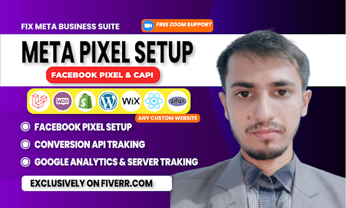 setup meta facebook pixel, google analytics 4, and server side tracking