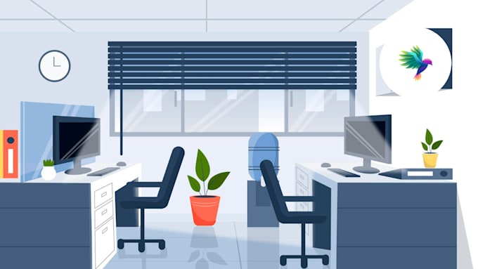 design zoom virtual background and add your logo
