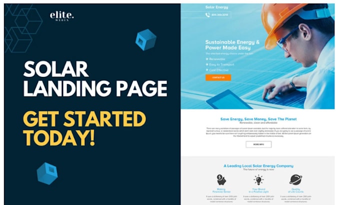 design solar website and generates high converting of your business needs
