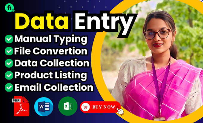 do data entry typing work jobs, excel data entry, copy paste, PDF conversion