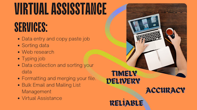 serve as your virtual assistant for data entry, copypaste, and web resesearch