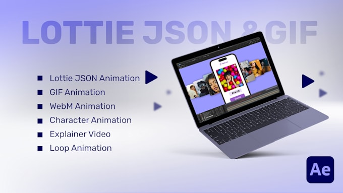 create gif and lottie animations for web and apps