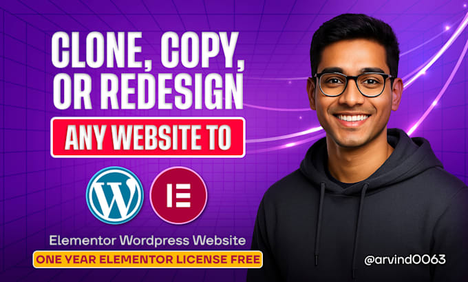 clone, copy, or duplicate a website to elementor  website