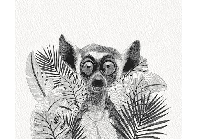 draw the best and unique black and white ink illustrations