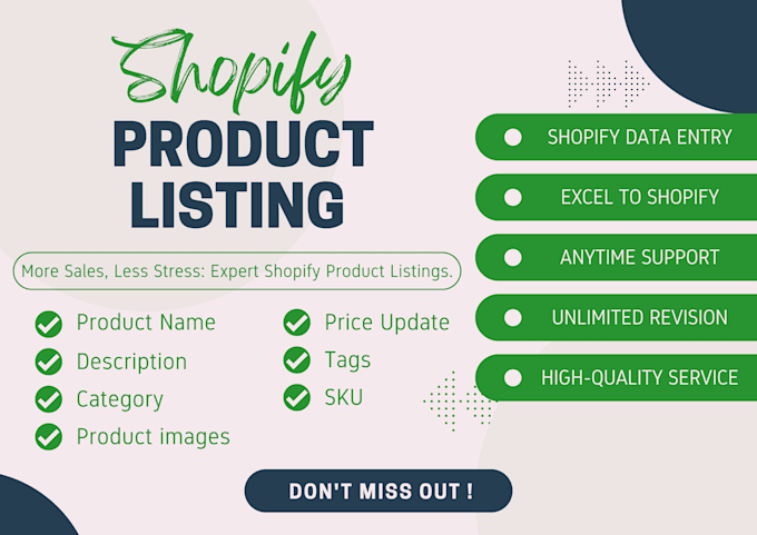 enhance your shopify store through expert product listing proficiency