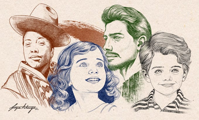 professionally make aesthetic pencil portraits