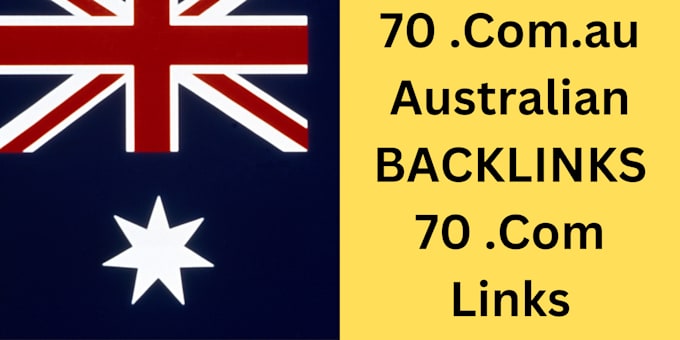 build 70 australian and global seo backlinks, au links