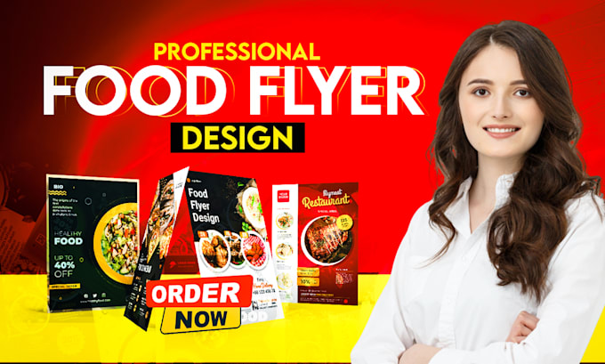 design amazing food flyer, food menu design, restaurant menu