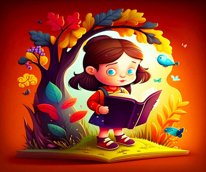 Write and illustrate children storybooks, and cover design by ...