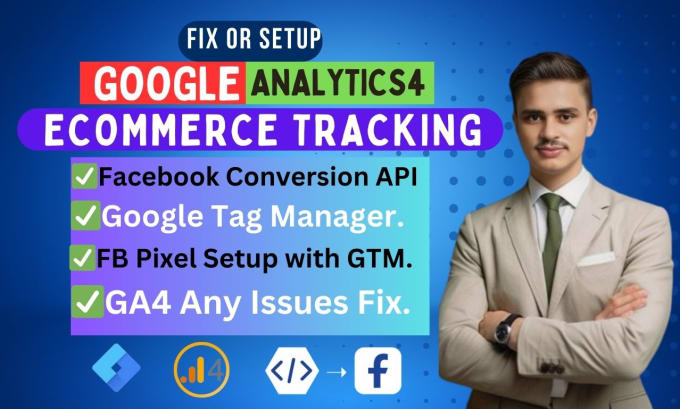 be ecommerce tracking expert and ga4, GTM specialist for setup