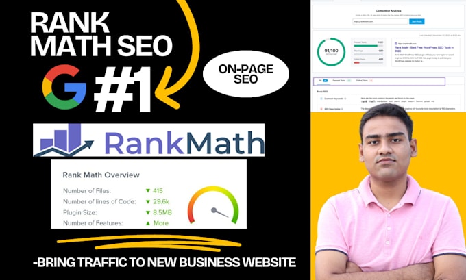wordpress onpage seo with rankmath and score 90 plus in on page optimization