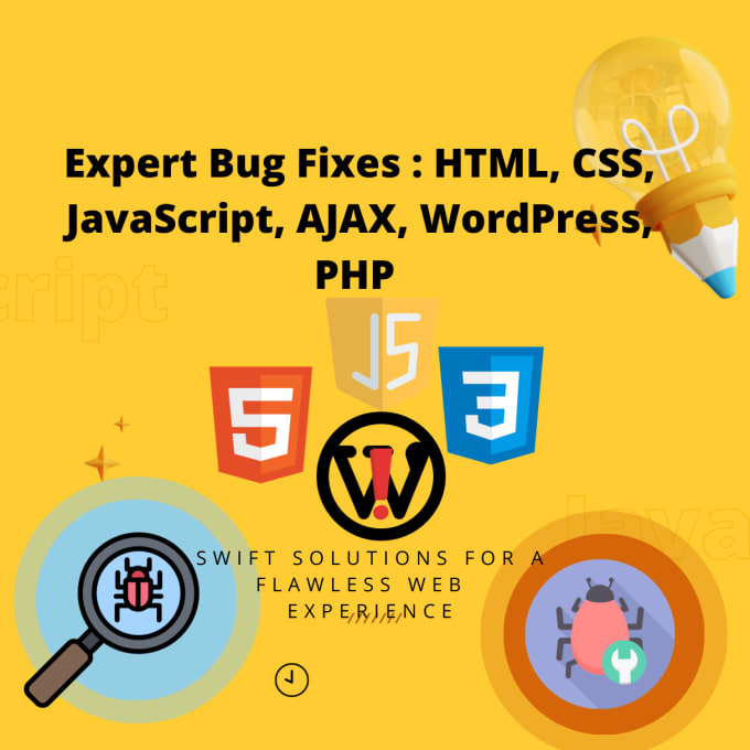 Fix errors or bugs in html, css, ajax, javascript, wordpress, php by ...