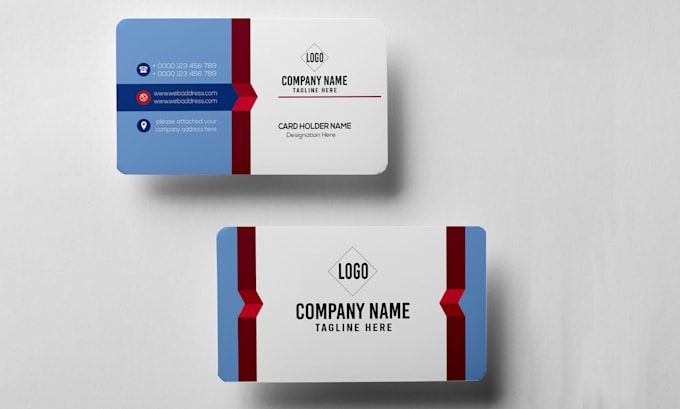 create unique corporate modern business card design