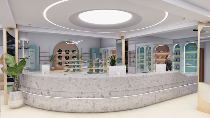 modern pharmacy, , dental clinic, doctor clinic ,medical store interior