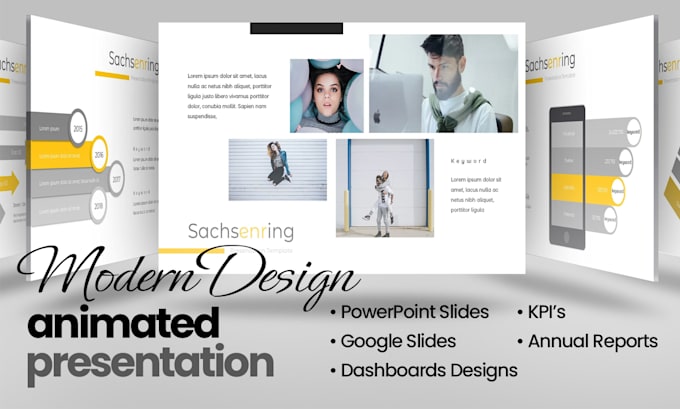 design an animated powerpoint presentation and pitch deck