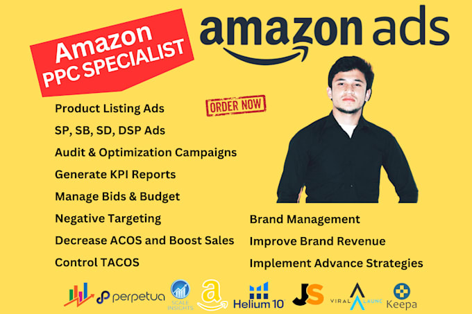 be your amazon PPC specialist for campaign audit management and optimization