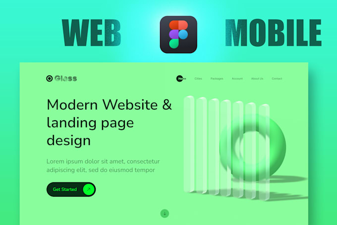 design stunning landing page UX UI using figma or xd