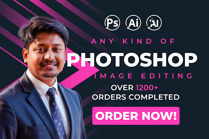 any kind of photoshop image editing within an hour