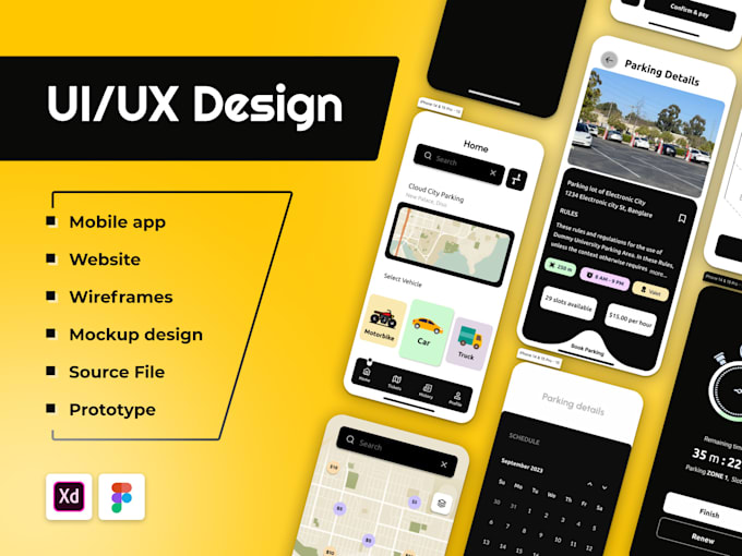 Create ui design for mobile apps in figma by Fatimamustafa71 | Fiverr