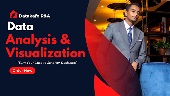 be your data analyst and excel data visualization expert