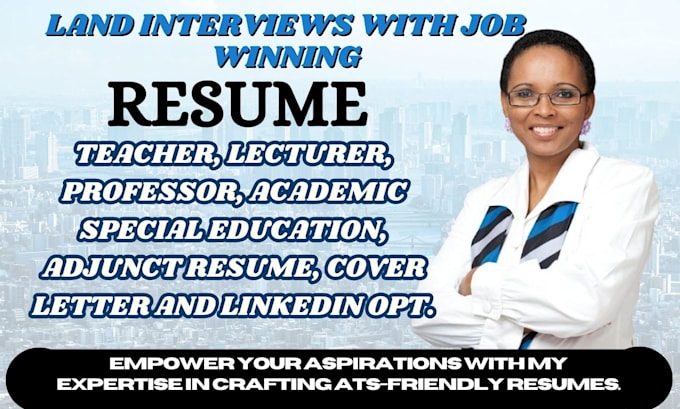 write teacher, educator, lecturer, adjunct professor, online instructor resumes