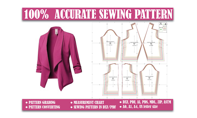premium garment sewing patterns custom tailored designs for DIY fashion  projects