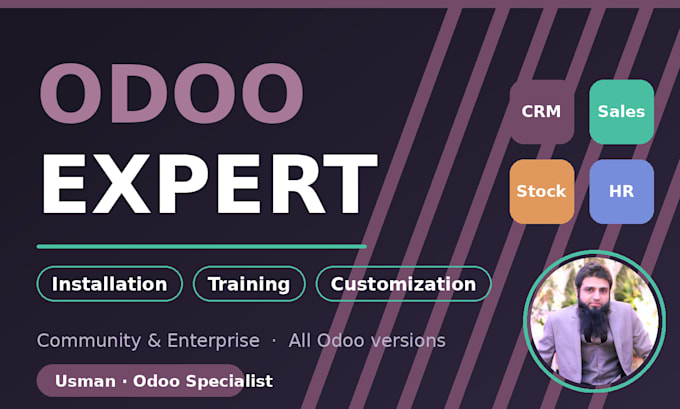 provide expert odoo installation, training and customization services