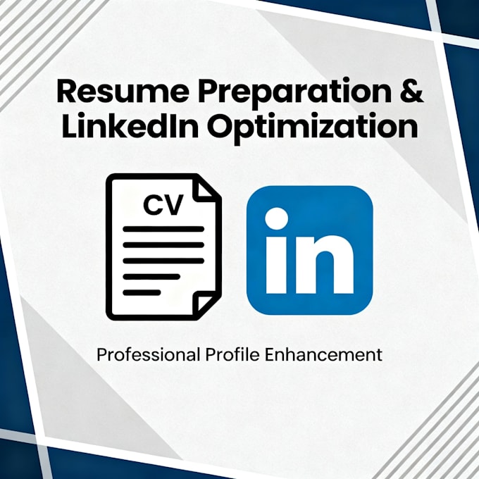 create resumes and do linkedin optimization
