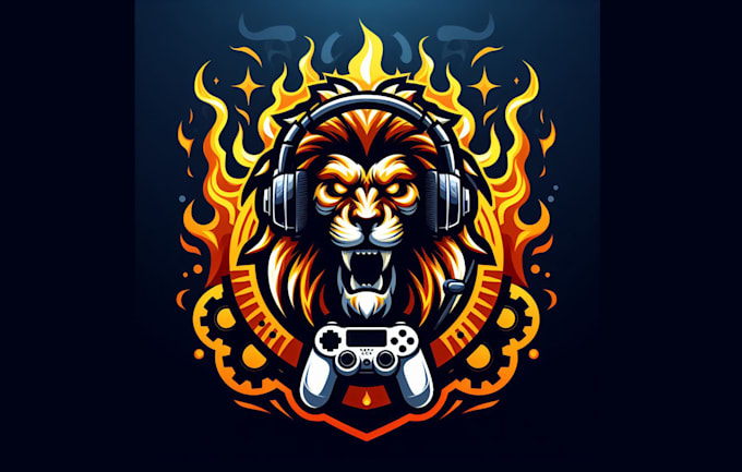 make lion gaming mscot logo design with satisfaction guarantee