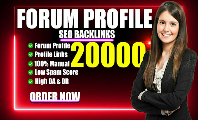 make 20,000 high da forum profile social SEO backlinks