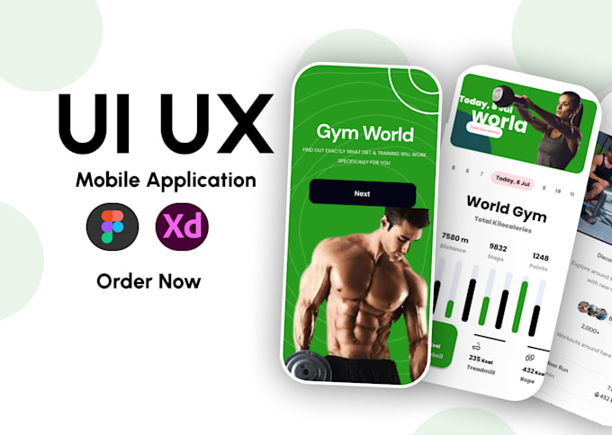 Create ui ux design, mobile app,website design, dashboard design, by ...