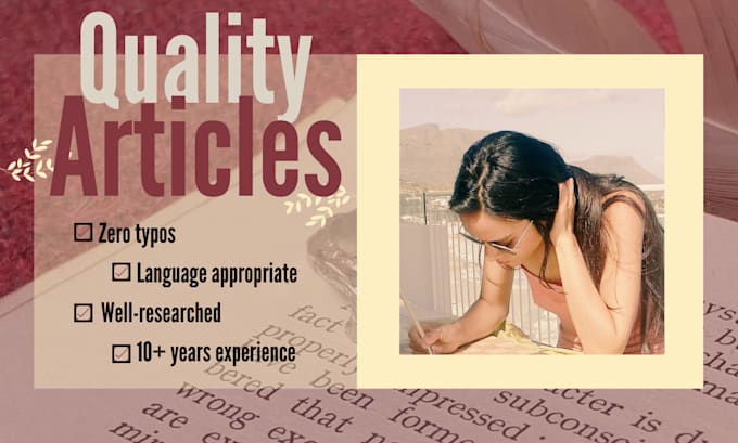 write you an article