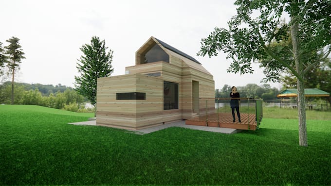 do 3d architectural rendering by sketchup enscape
