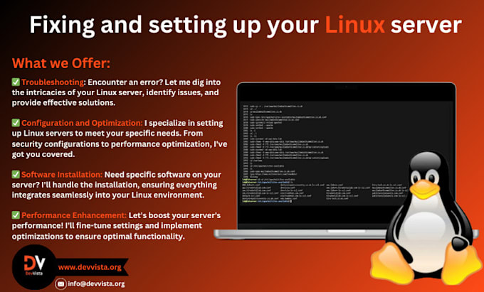 Fix and set up your linux server by Reyan_salah | Fiverr