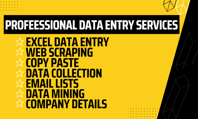 Eseguire l'immissione di dati in excel, il web scraping, il mining, l ...