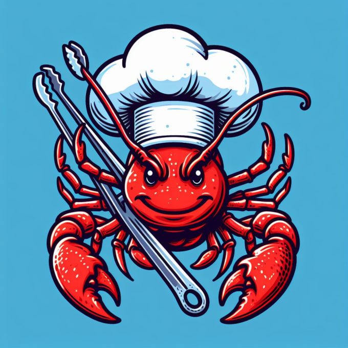 design creative crabby crawfish logo in very short time