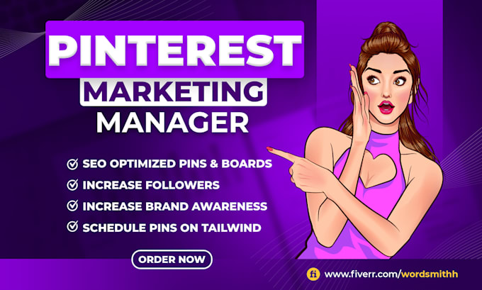 do pinterest marketing and management with setup, optimization, and seo