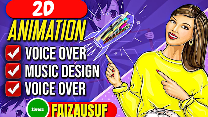 make 2d animated explainer video or 2d whiteboard animation explainer video