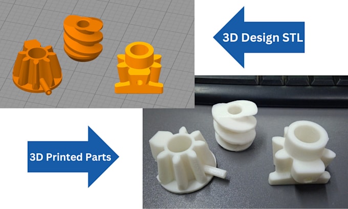 do 3d design from ideas,images,concepts for 3d printing