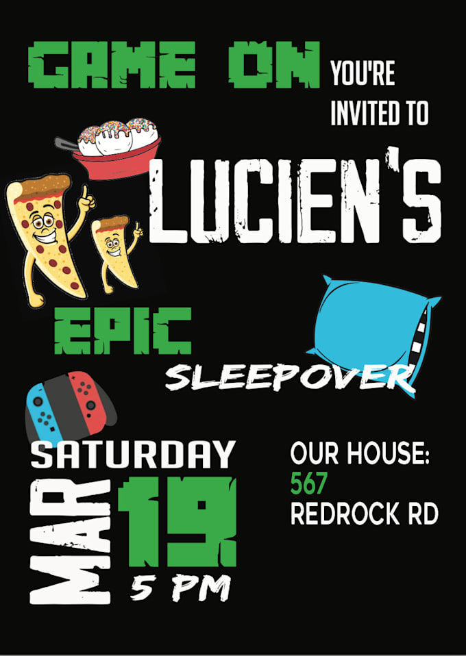 create a custom party invitation