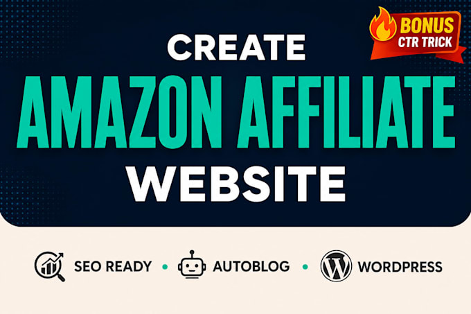 build amazon affiliate marketing website with autoblog and SEO