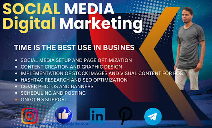 be your social media marketing manager and content writing
